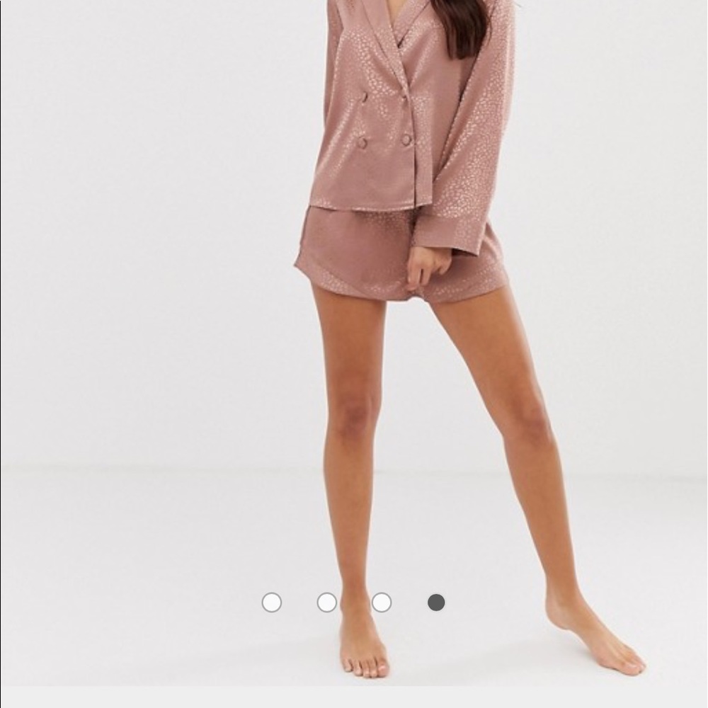Pink Silk ASOS Pajama Shorts